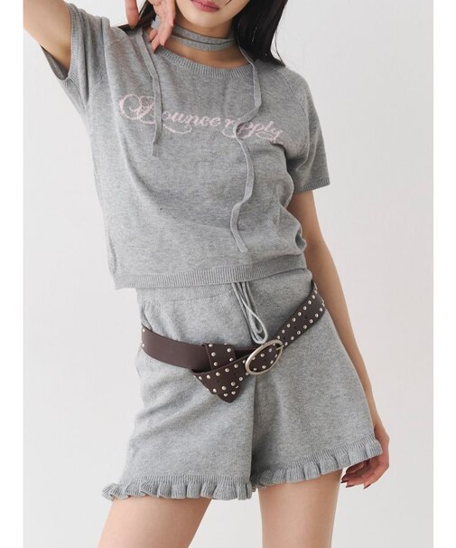 ニットショートパンツ