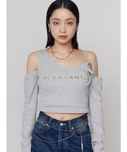 レイヤードロゴロングスリーブTシャツ