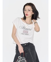 ユニオンジャックラインストーンTシャツ