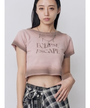 シャドウクロップドTシャツ