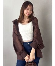 ペタルスリーブライクタックオーバーシャツ