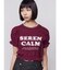 ロゴギャザーTシャツ