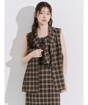 2WAYシルエットフイットアンドフレアジレ