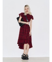 シャーリングシャツワンピース