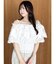 【WEB限定】ラインリボンシャーリングブラウス