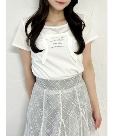 リボンディティールドッキングTシャツ