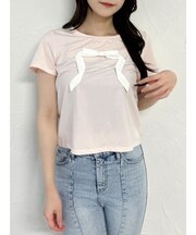 リボンディティールドッキングTシャツ