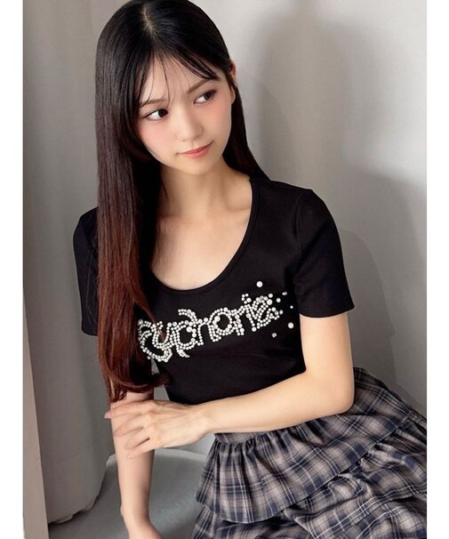 デコラティブクロップドTシャツ