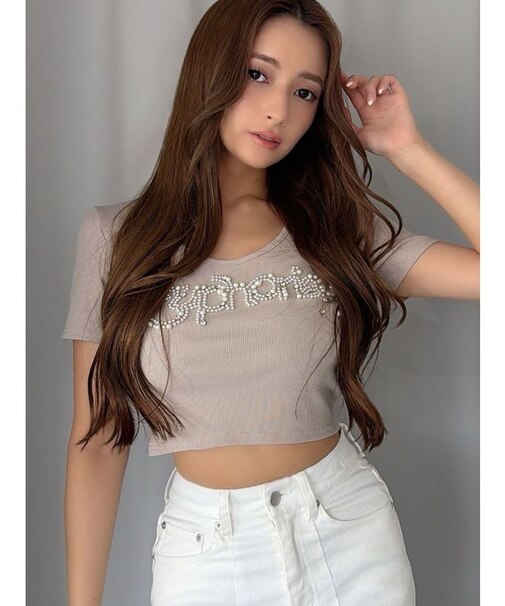 デコラティブクロップドTシャツ