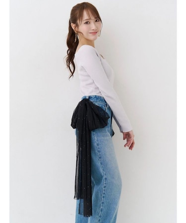 2WAYビッグリボンデニム