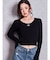 SymmetryGYDAプレートlong sleeveニットトップス