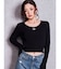 SymmetryGYDAプレートlong sleeveニットトップス