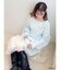 【ちいかわ/dazzlin specialcollection】フリルスリーブニットプルオーバー