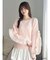 【ちいかわ/dazzlin specialcollection】フリルスリーブニットプルオーバー