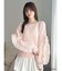 【ちいかわ/dazzlin specialcollection】フリルスリーブニットプルオーバー