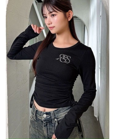 【骨格ウェーブ向け】サイドドロストロングTシャツ