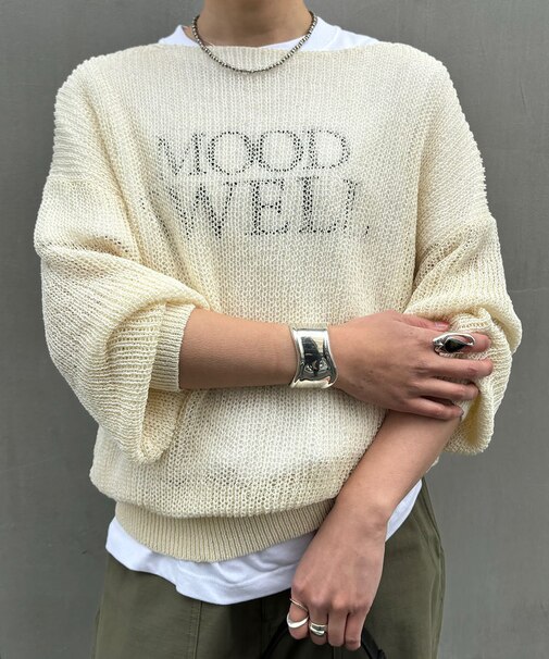 【SHENERY】和紙混ニットプルオーバー