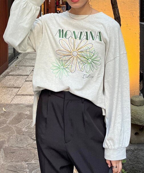 センハナ刺繍ロンT