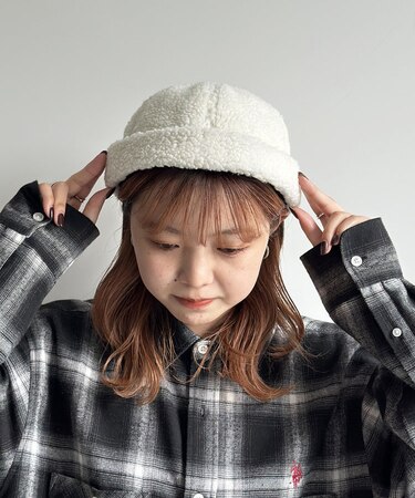 ボアロールキャップ