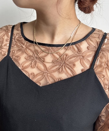 【オケージョン】アソート重ね付けネックレス