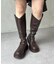 Vカットロングブーツ