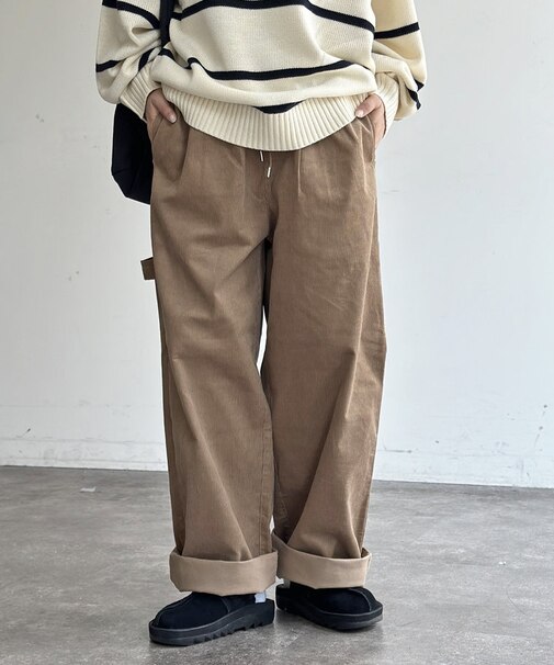 コーデュロイペインターイージーパンツ