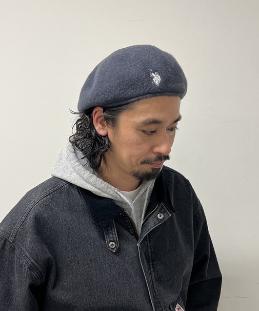 【U.S. POLO ASSN.】刺繍ベレー帽