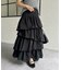 ランダムティアードタフタスカート