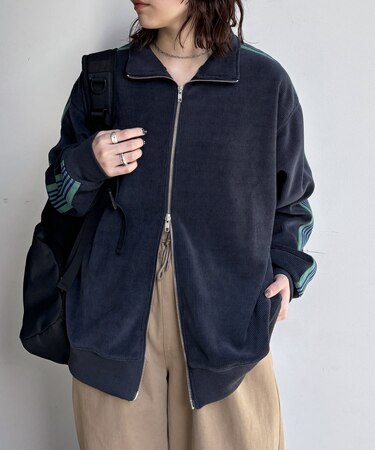 コーデュロイジップジャケット