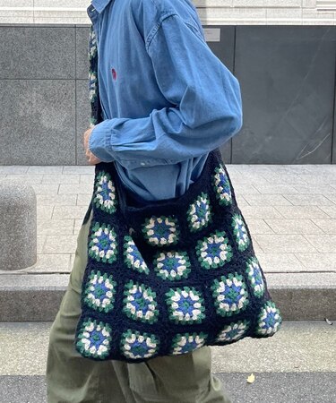 クロシェニットバッグ