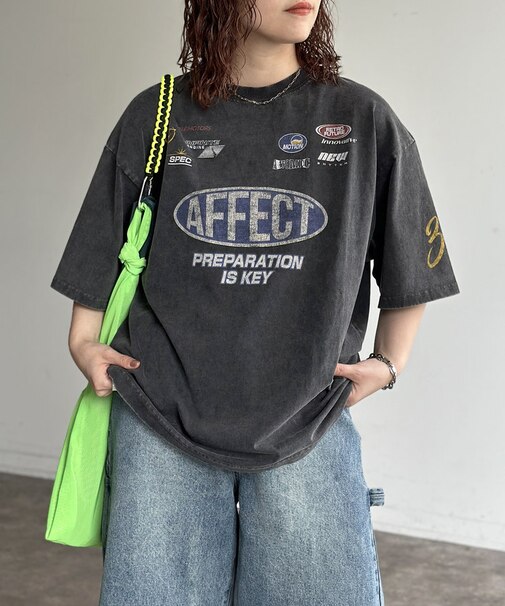 パウダー加工ビンテージライクT