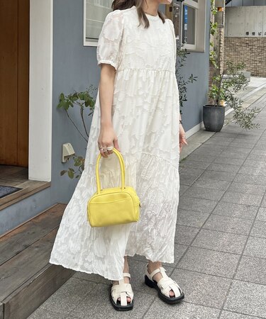 シアージャガードパフスリーブワンピース