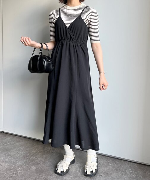 ジョーゼットポンチ2WAYキャミワンピース