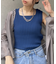 裏リブスクエアネックノースリニット