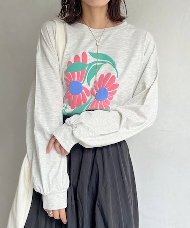 発泡プリントお花BIGロンT