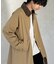 襟配色ステンカラーコート