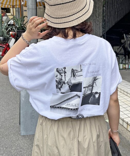 バックフォトプリントT