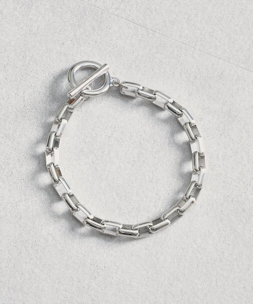 シルバーチェーンブレスレット