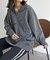 裏毛胸1ポイント刺繍ハーフジップ