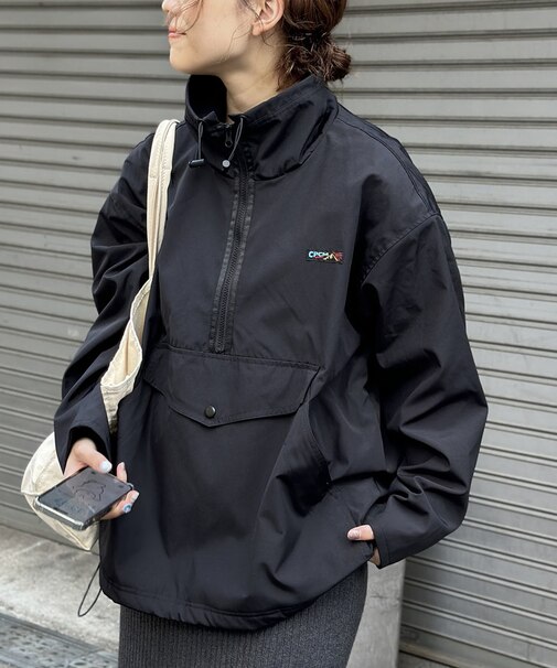 グログランハーフジッププルオーバー