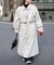 ケープ付きスタンドコート