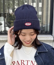 【Dickies】1ポイント刺繍ロゴワッペンニットキャップ