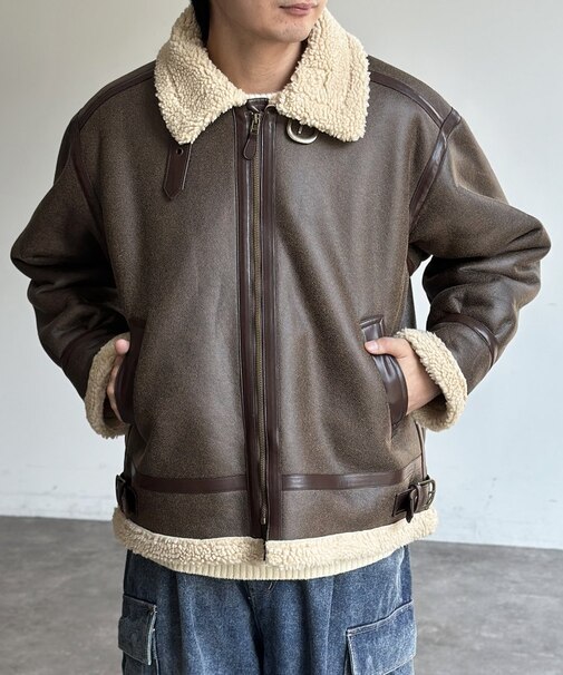 B-3フェイクムートンジャケット