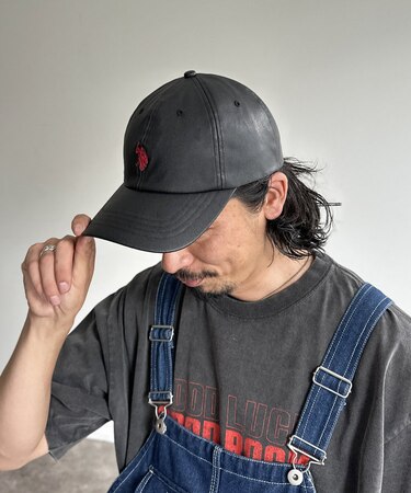 【U.S. POLO ASSN.】フェイクレザーキャップ