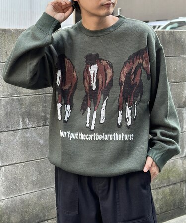 アニマルスウェットライクニット