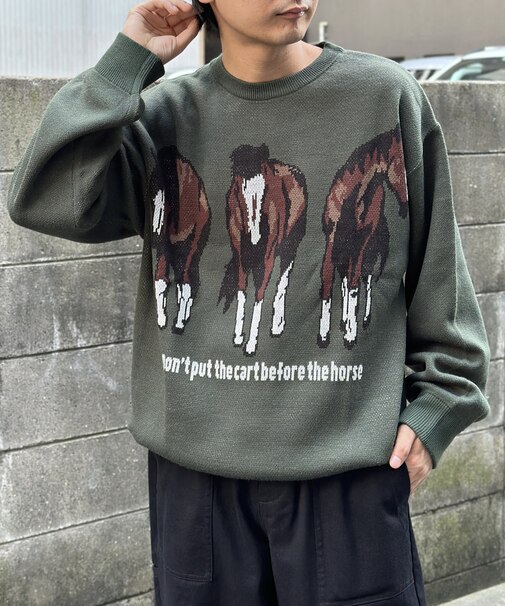 アニマルスウェットライクニット