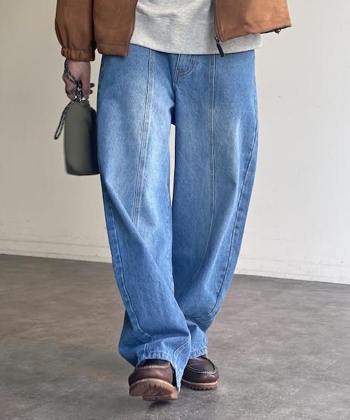【25SS】Marine Serre カーブデニム　ライトブルー 36 正規品 25SS】Marine Serre カーブデニム ライトブルー 36 正規品 25SS