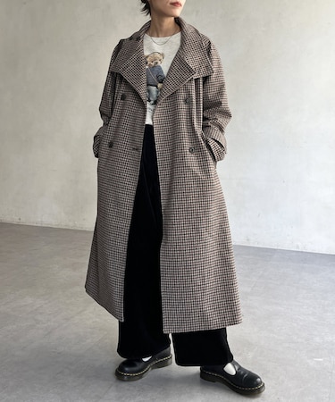 軽量メルトンスタンドコート