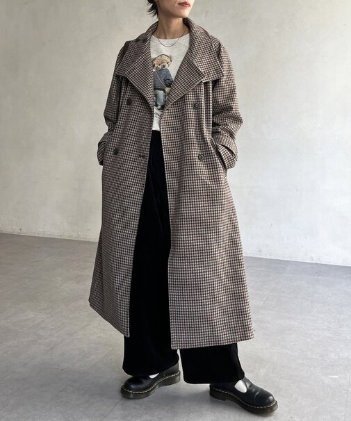 軽量メルトンスタンドコート