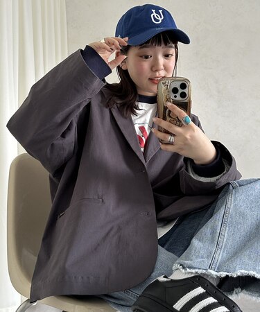 【PIPI'sセレクト】オーバーサイズチノテーラードジャケット